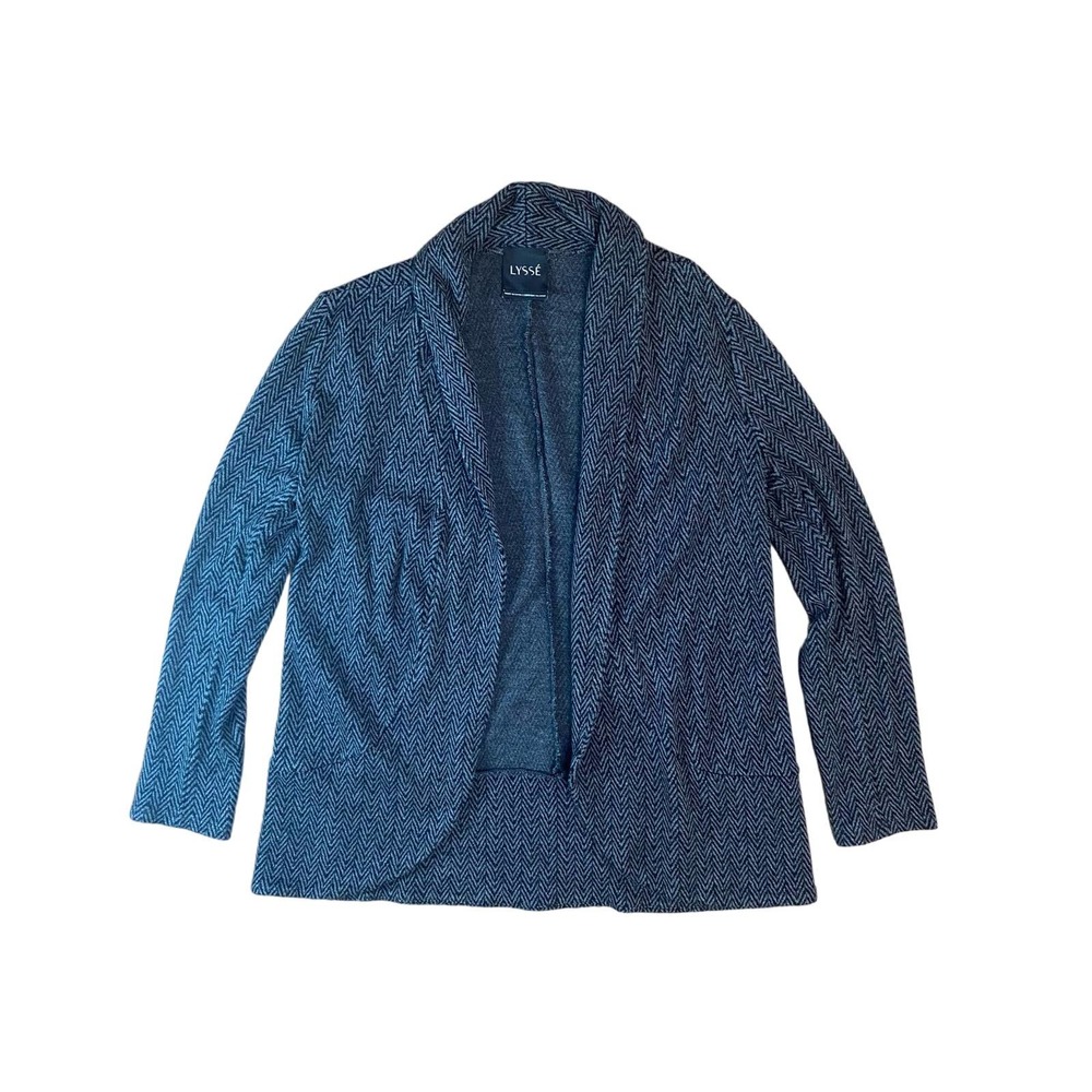 Lysse Herringbone Open Front Cardigan Size‎ S